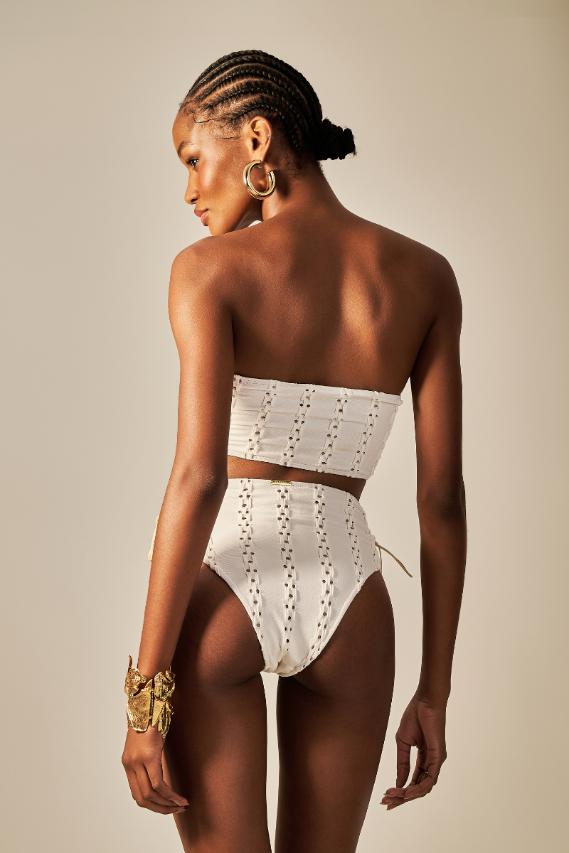 Biquini Lady Textura Laise Off White - Empress Brasil Nacional