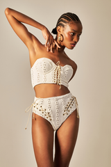 Biquini Lady Textura Laise Off White - Empress Brasil Nacional