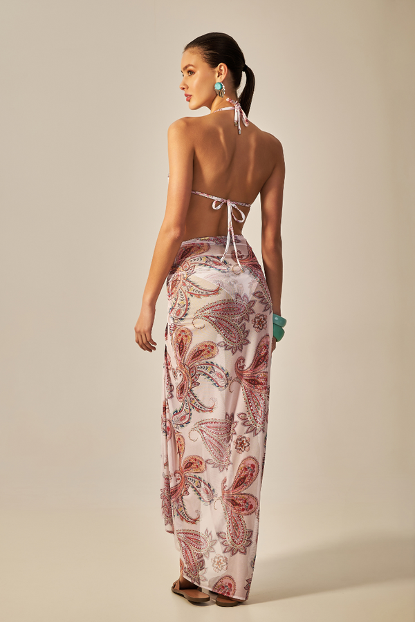 Canga Buzios Estampa Paisley Rosa - Empress Brasil Nacional