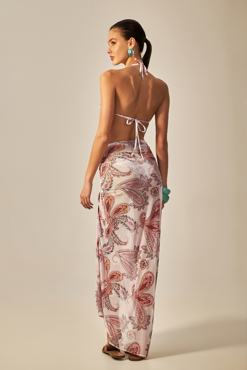 Canga Buzios Estampa Paisley Rosa - Empress Brasil Nacional