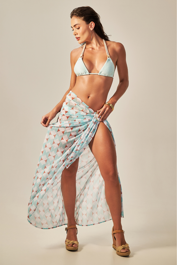 Canga Buzios Estampa Retrô Verde - Empress Brasil Nacional