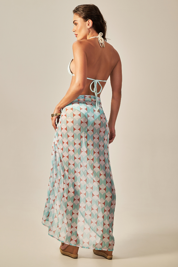 Canga Buzios Estampa Retrô Verde - Empress Brasil Nacional