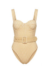 Body Bouche Estampa Pied de Poule