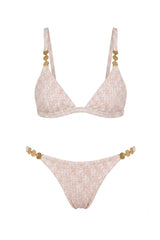 Biquíni Laila Textura Tweed Rosa