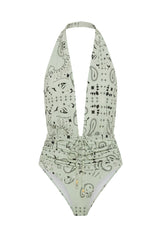 Body Donna Estampa Bandana Verde