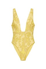 Body Una Estampa Barroco Amarelo
