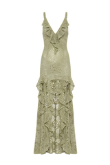 Vestido Martha Renda Pistache