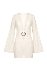 Vestido Sixty Curto Tule Branco