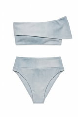 Biquini Off Shoulder Estampa Jeans - Empress Brasil Nacional