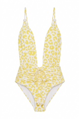 Body Donna Estampa Onça Amarelo - Empress Brasil Nacional