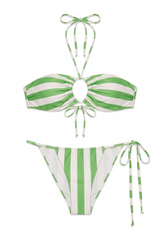 Biquini Danielle Estampa Listras Verde - Empress Brasil Nacional