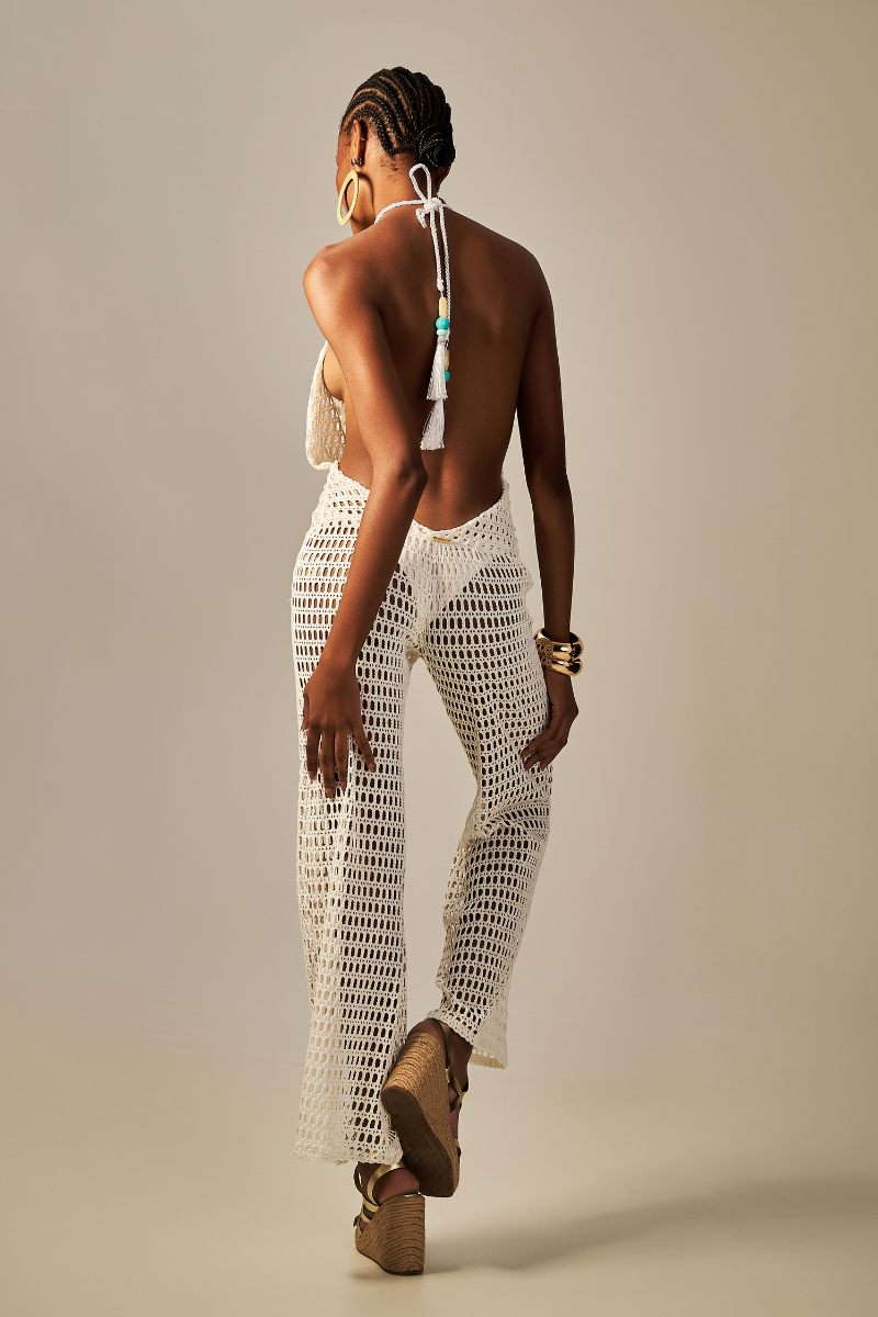 Macacão Lace Rede Off White - Empress Brasil Nacional