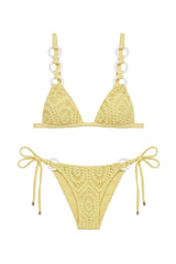 Biquini Lois Renda Amarelo
