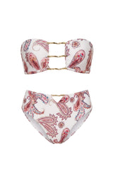Biquini Bossa Estampa Paisley Rosa