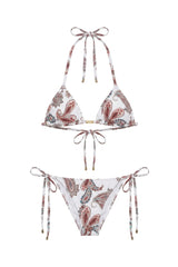 Biquini Ripple Estampa Paisley Rosa