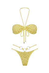 Biquini Lola Renda Amarelo