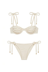 Biquíni Lavinha Textura Luxor Off White