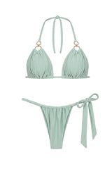 Biquini Aurora Tule Estampa Degradê Verde