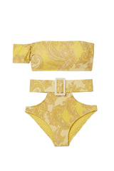Biquini Suzy Estampa Barroco Amarelo - Empress Brasil Nacional