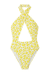 Body Sasha Estampa Onça Amarelo - Empress Brasil Nacional
