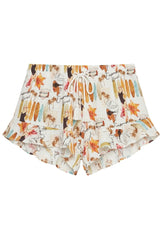 Shorts Ruffle Estampa Pop Art - Empress Brasil Nacional