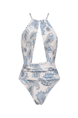 Body Donna Estampa Paisley Azul