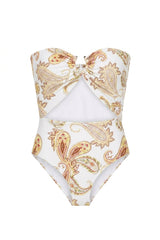 Body Scarf Estampa Paisley Amarelo - Empress Brasil Nacional