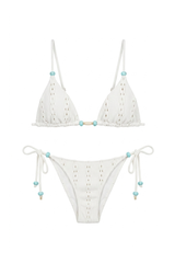 Biquini Maria Textura Laise Off White