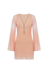 Vestido Sixty Curto Estampa Degradê Blush
