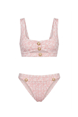 Biquíni Charlie Textura Tweed Rosa