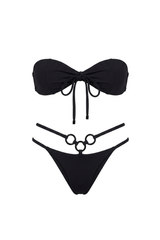 Biquini Lola Textura Flat Preto