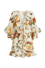 Vestido Isabel Estampa Rosas - Empress Brasil Nacional