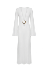 Vestido Sixty Longo Tule Branco