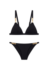 Biquíni Laila Textura Flat Preto