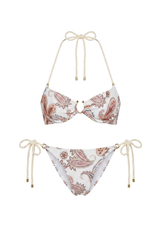 Biquini Jaqueline Estampa Paisley Rosa