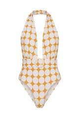 Body Jackie Estampa Laranja Retro - Empress Brasil Nacional
