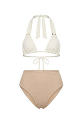 Biquini Barbara Textura Flat Off White