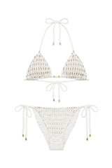 Biquini Ripple Rede Off White