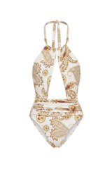Body Donna Estampa Paisley Amarelo