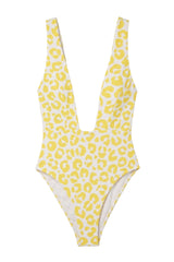 Body Una Estampa Onça Amarelo - Empress Brasil Nacional