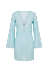 Vestido Sixty Curto Estampa Degradê Verde