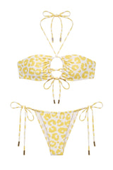 Biquini Danielle Estampa Onça Amarelo - Empress Brasil Nacional