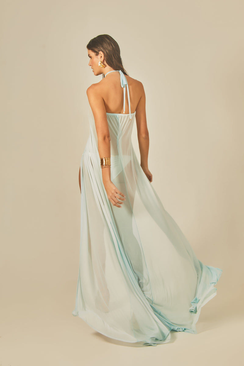 Kaftan Brigitte Estampa Degradê Verde - Empress Brasil Nacional