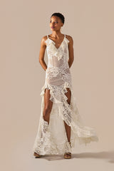 Vestido Martha Textura Off White