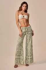 Calça Auren Estampa Bandana Verde