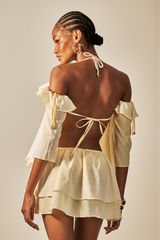 Vestido Alex Estampa Degradê Amarelo - Empress Brasil Nacional