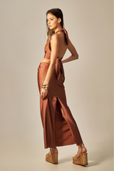 Vestido Aruba Bronze - Empress Brasil Nacional