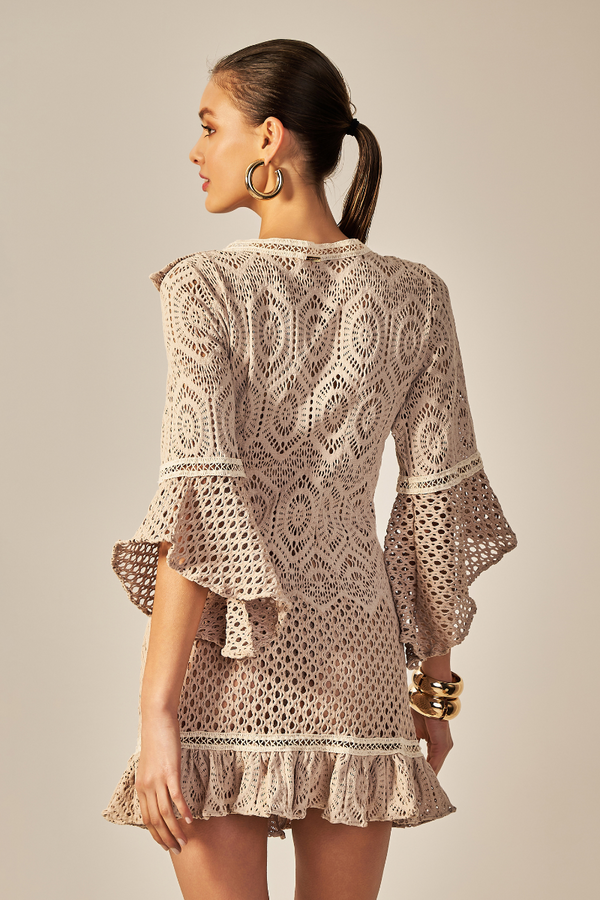 Vestido Isabel Renda Nude - Empress Brasil Nacional