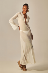 Vestido Sixty Longo Off - Empress Brasil Nacional