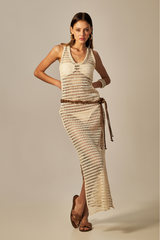 Vestido Victoria Rede Bege - Empress Brasil Nacional